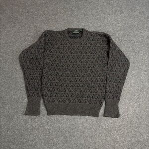 Vintage Marshall Fields Sweater Size XL 100% Wool Geometric Pullover